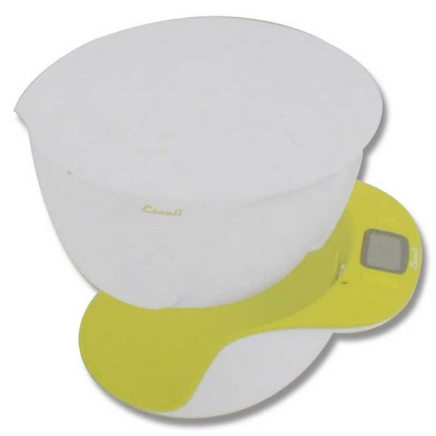 Escali MB115AR Taso Mixing Bowl and Digital Scale 11Lb/5Kg Apple Red Escali MB115AR Taso Mixing Bowl and Digital Scale 11Lb/5Kg Apple Red
